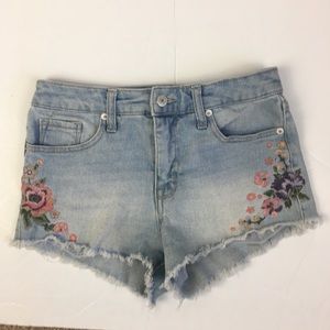 Mossimo High Rise Embroidered Shorts